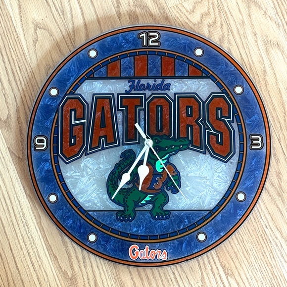 Other - Florida Gators Themed Blue and Orange Wall Clock